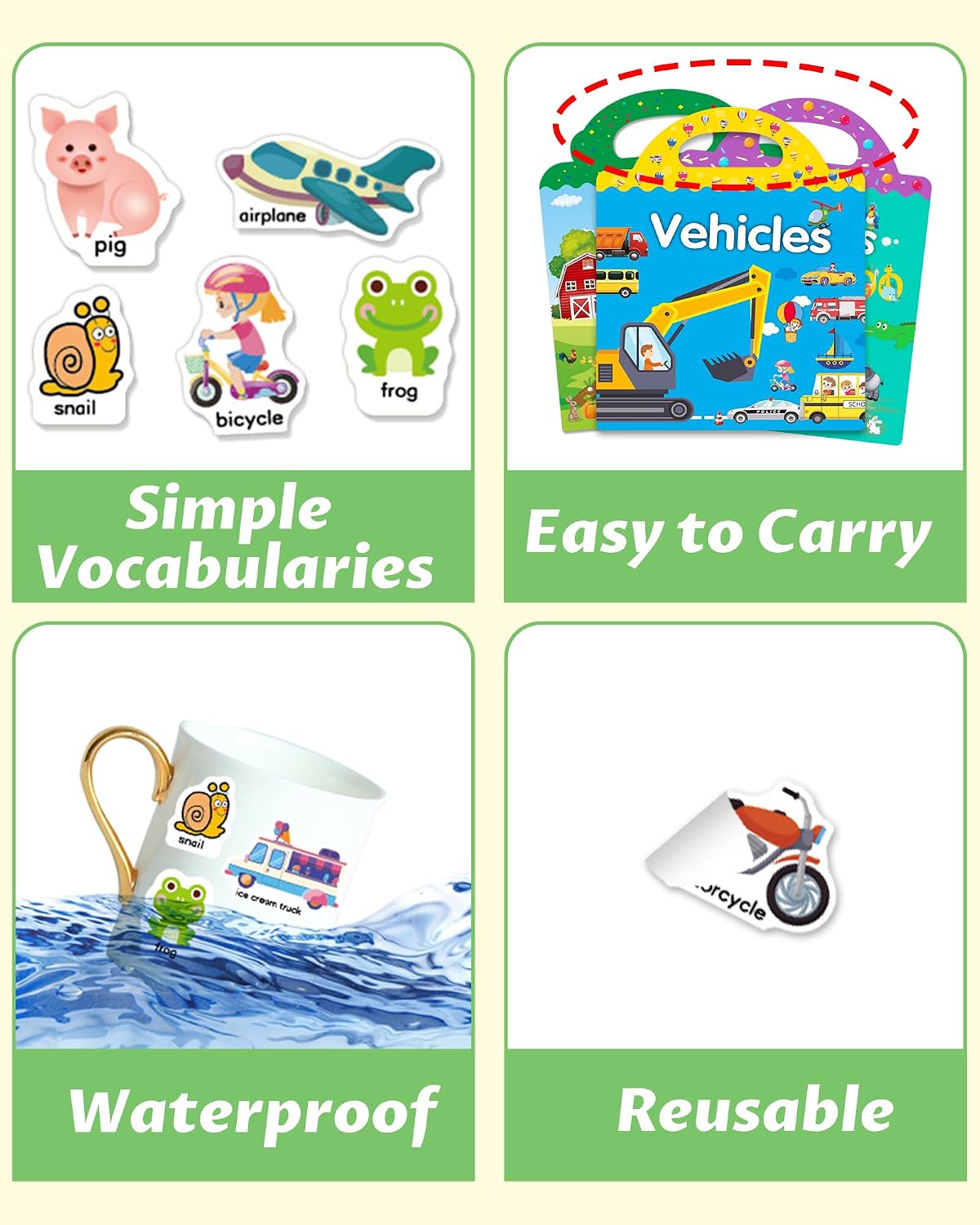 Detalle 1 de Walenced Reusable Sticker Book 111