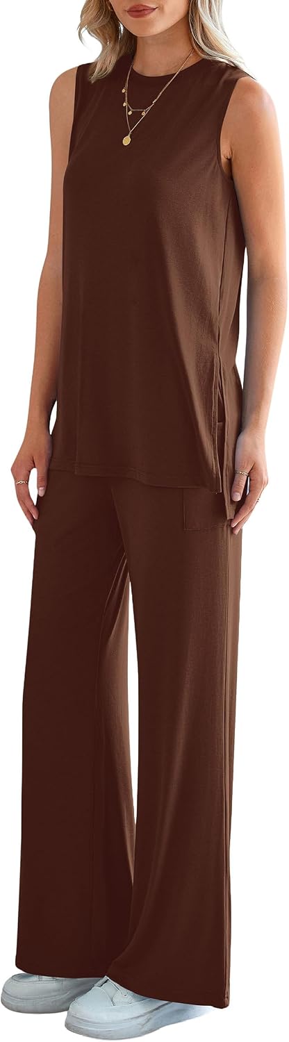 Thumbnail 6 de PRETTYGARDEN 2-Piece Lounge Set Casual Tank & Pants