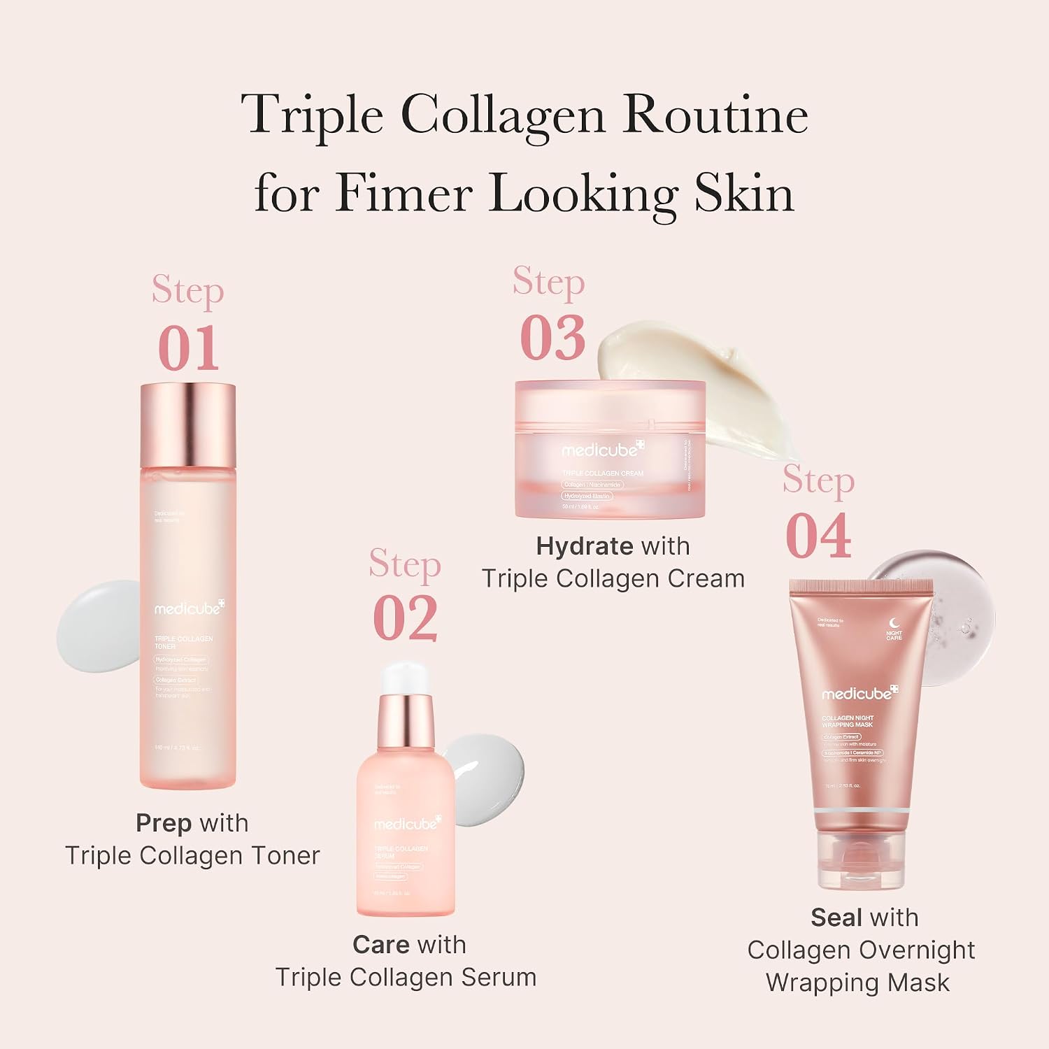 Detalle de medicube Triple Collagen Serum 55 ml – Niacinamid & Hyaluronsäure