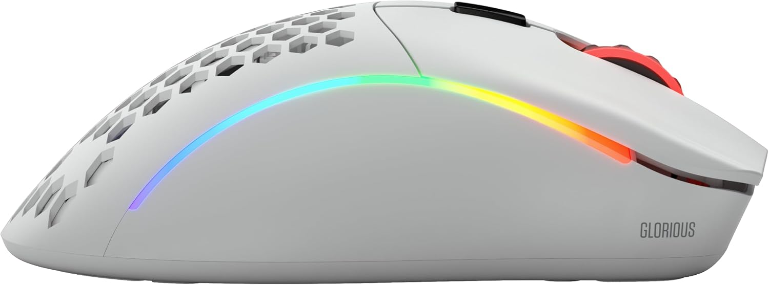 Detalle 1 de GLORIOUS Model D- (Små) Wireless gamingmus, 67 g, RGB och 2,4 GHz