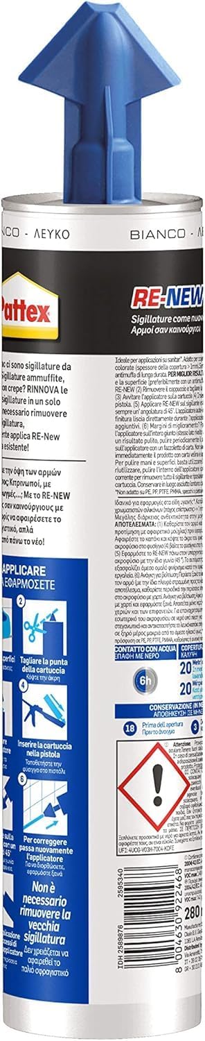Detalle 1 de Pattex RE-NEW cartuccia silicone 280ml