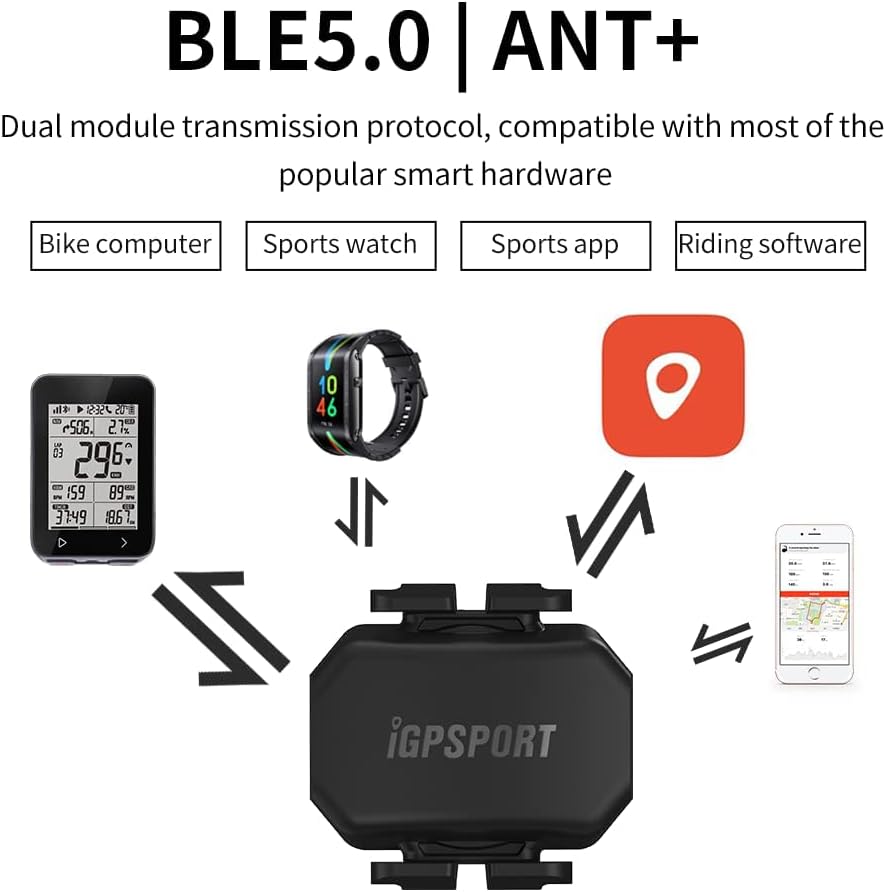 Thumbnail 1 de Sensore di cadenza iGPSPORT C70 (modulo doppio Bluetooth e ANT+) per computer da bici