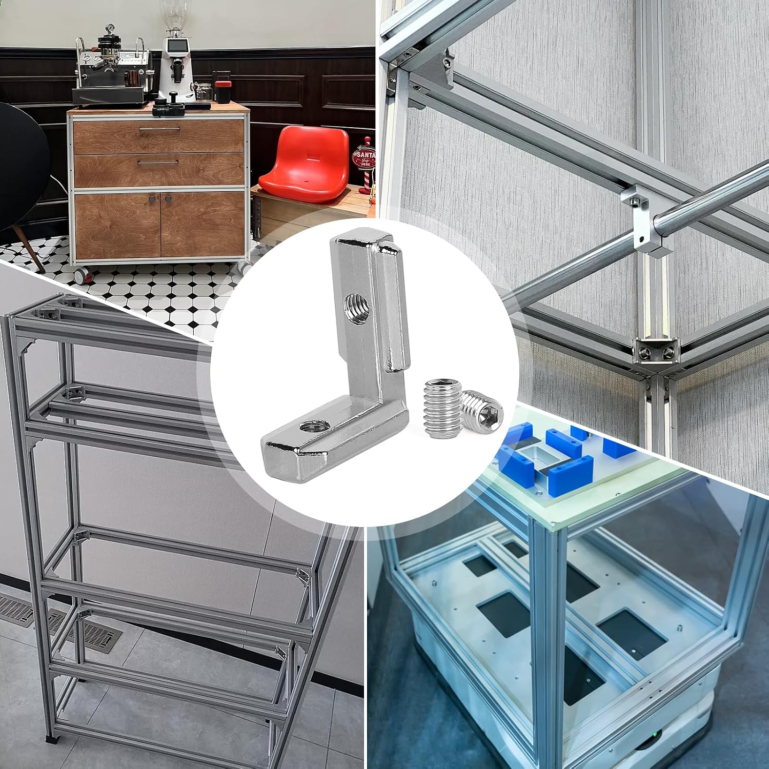 Thumbnail 4 de SUPAWAY Innenwinkel Winkelverbinder 80 Stück für 30er Aluminiumprofile, EU-2020/ EU-3030