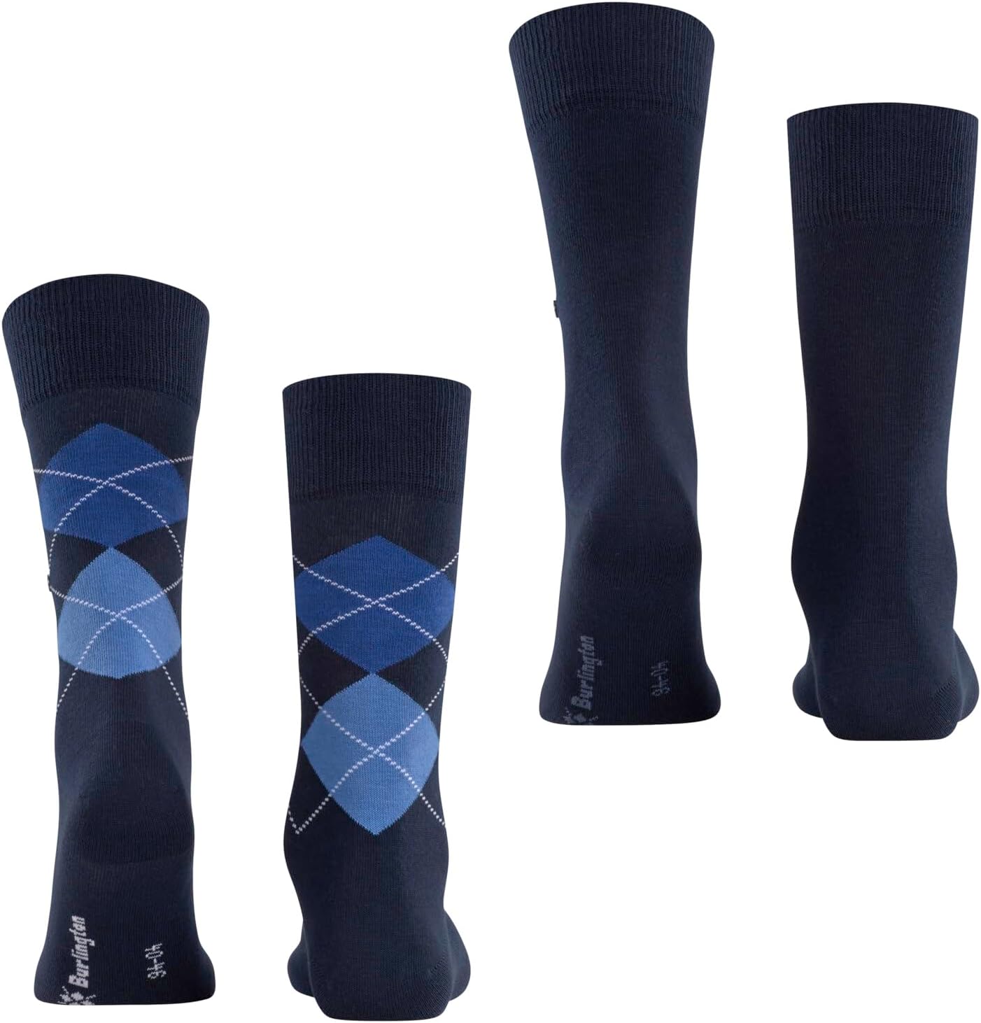 Thumbnail 1 de Burlington Homme Everyday Argyle Mix 2-Pack – Chaussettes respirantes en coton renforcé