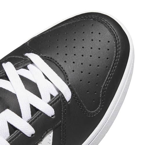 Detalle 2 de adidas Men’s Hoops Classic Shoes in core Black/FTWR White/FTWR White (12 UK) – a practical everyday trainer