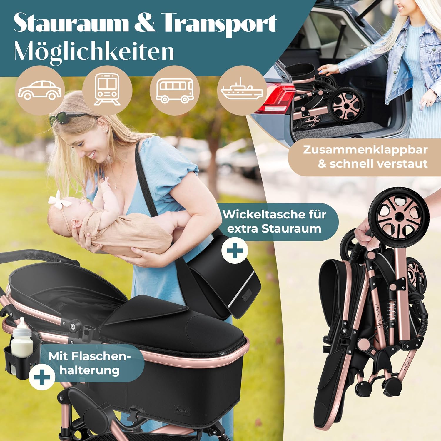 Thumbnail 6 de KESSER Loops 4 in 1 Kombikinderwagen 0–4 Jahre