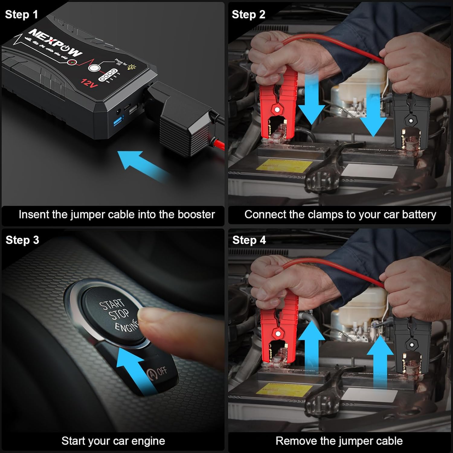 Detalle de NEXPOW Car Jump Starter Q10S