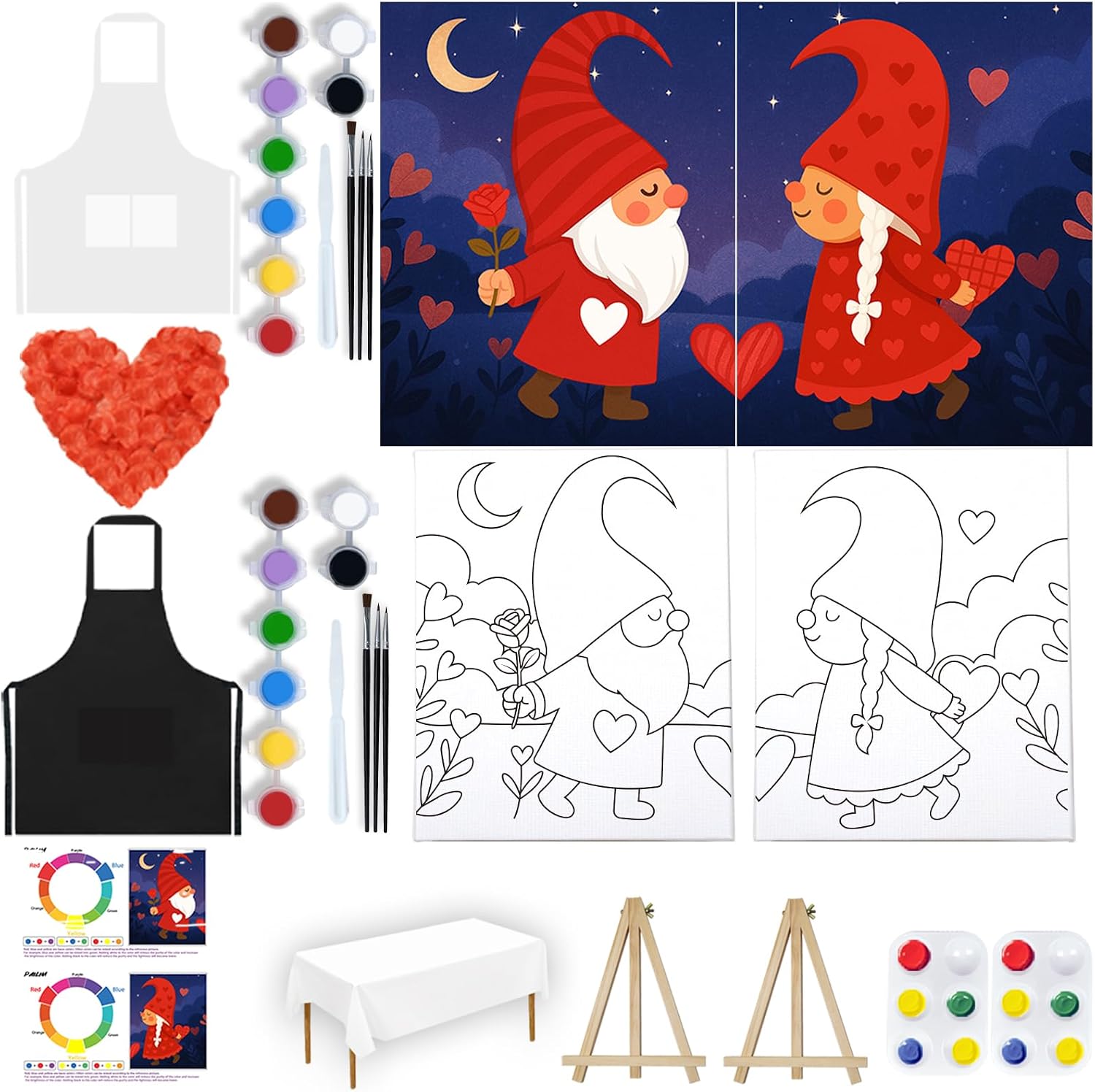 Detalle de PAILIM Sip-and-Paint Kit, 8x10-Inch Canvas