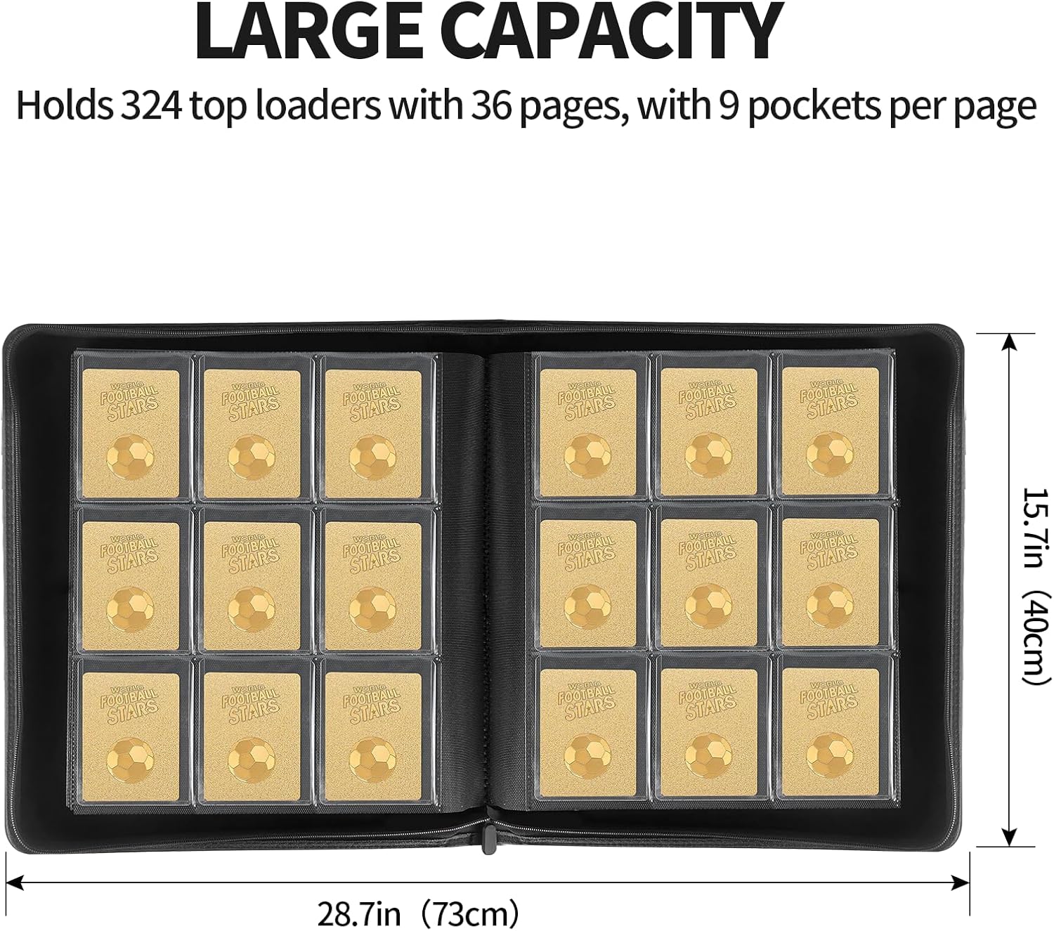 Detalle de Qurhafoo Toploader Binder: High-Capacity 3x4