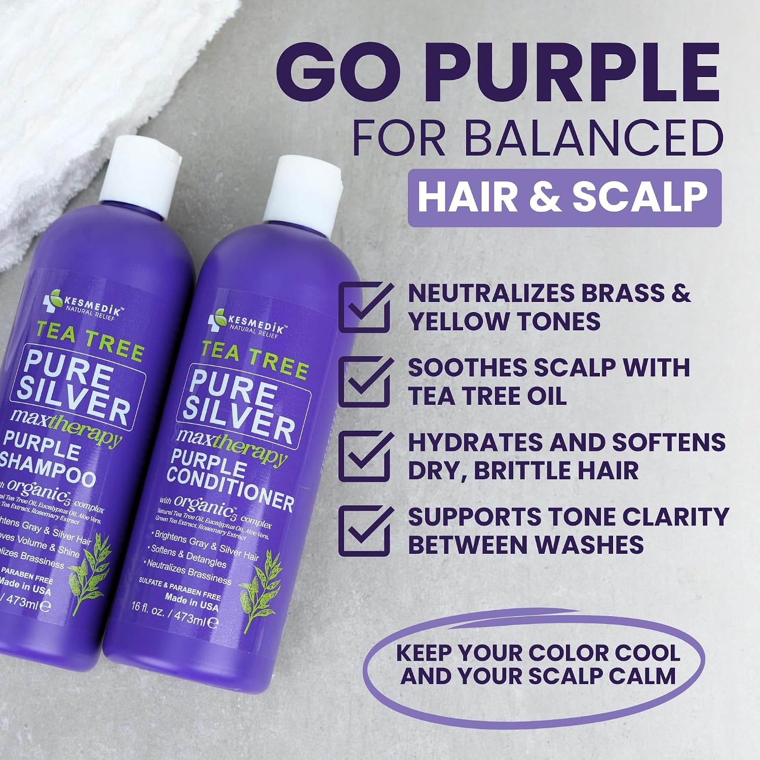 Thumbnail 4 de Tea Tree Purple Shampoo Set