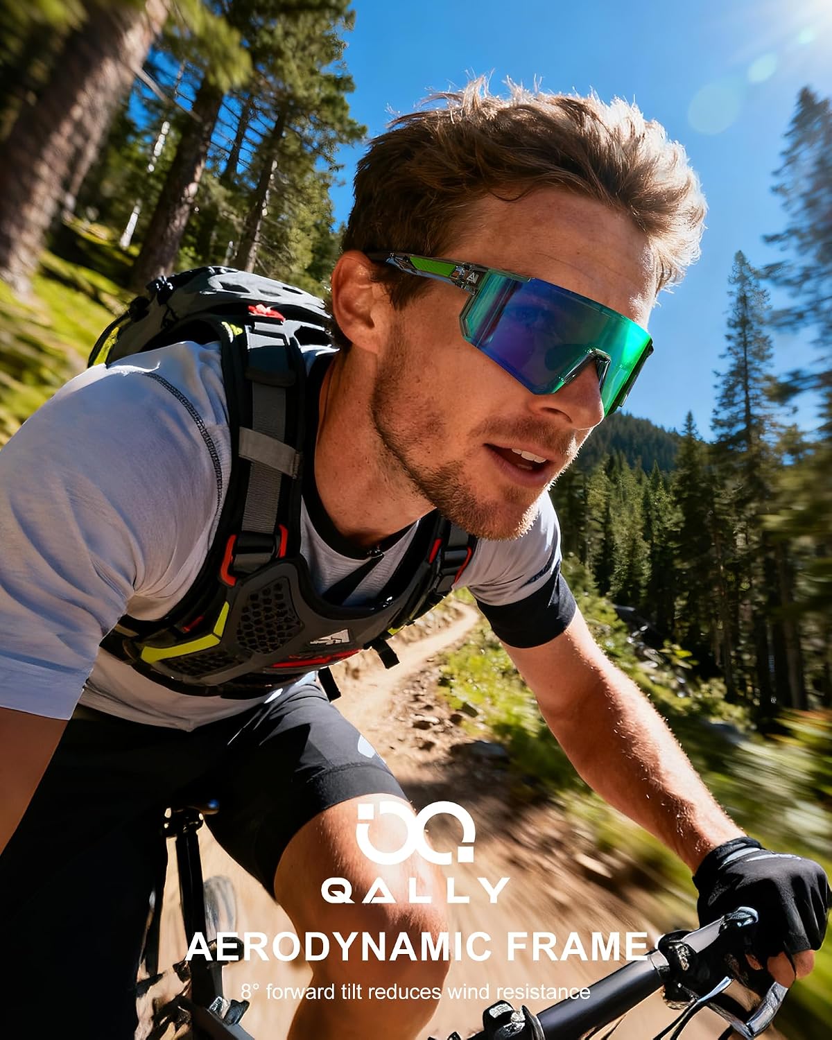 Thumbnail 2 de QALLY Polarized Sports Sunglasses for Men and Women