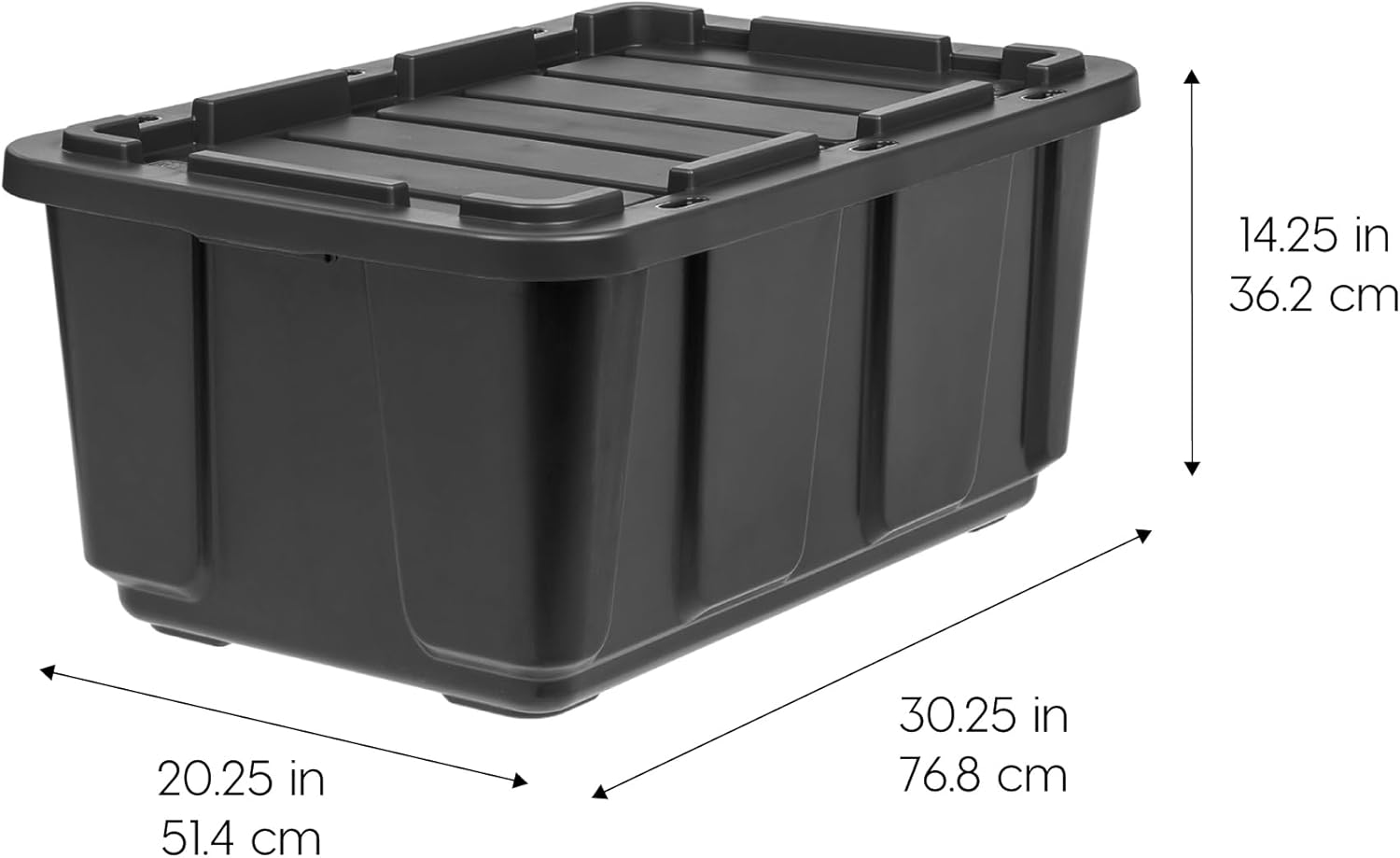 Thumbnail 2 de IRIS USA 4-Pack 27 Gallon Heavy-Duty Plastic Storage Bins with Lids