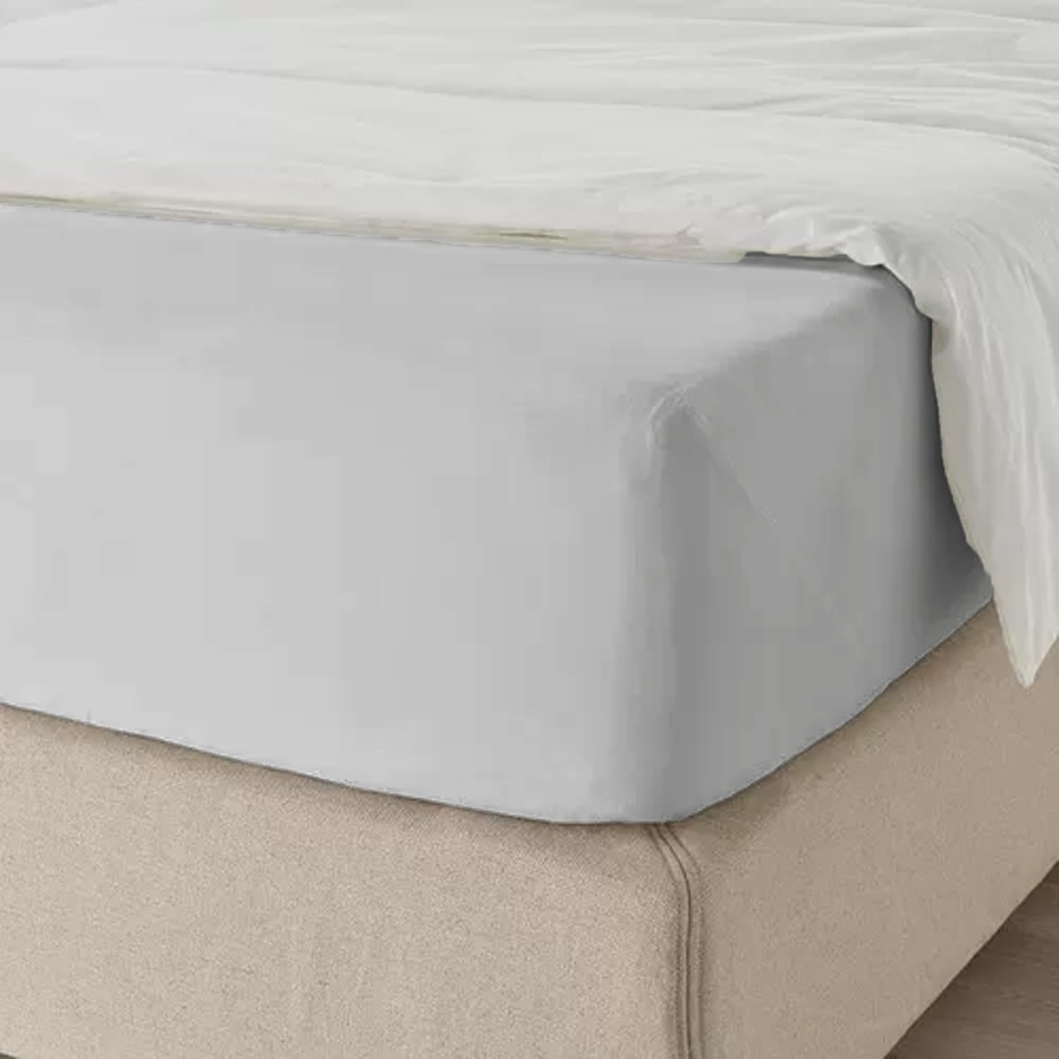 Thumbnail 6 de My home store Double Fitted Sheet 25 cm Deep