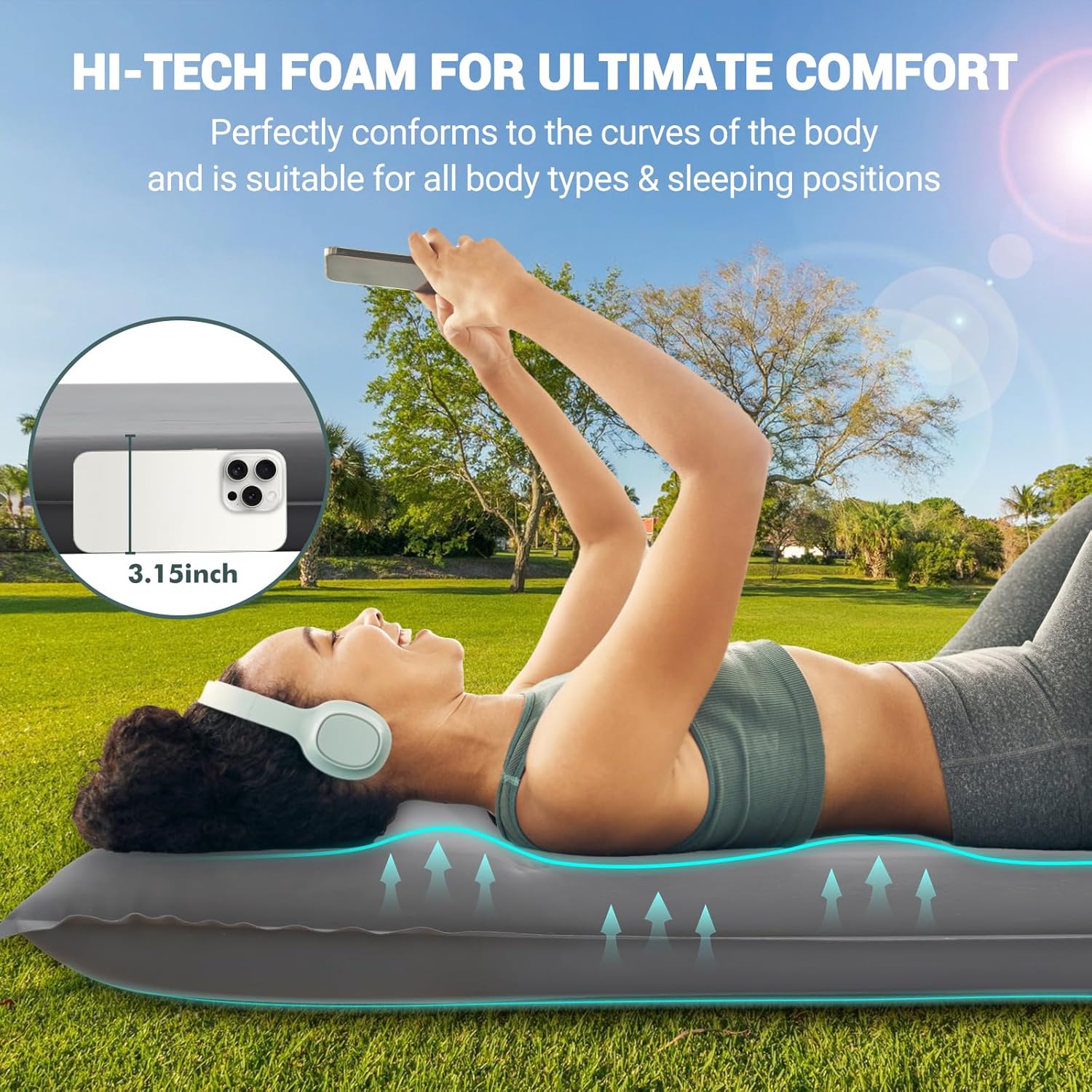 Thumbnail 4 de Elegear CumbreX Self-Inflating Sleeping Pad with Built-In Electric Pump