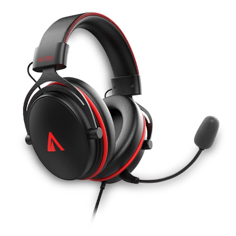 Detalle 2 de Abysm Gaming AG700 Pro 7.1 Auriculares Gaming Negro/Rojo