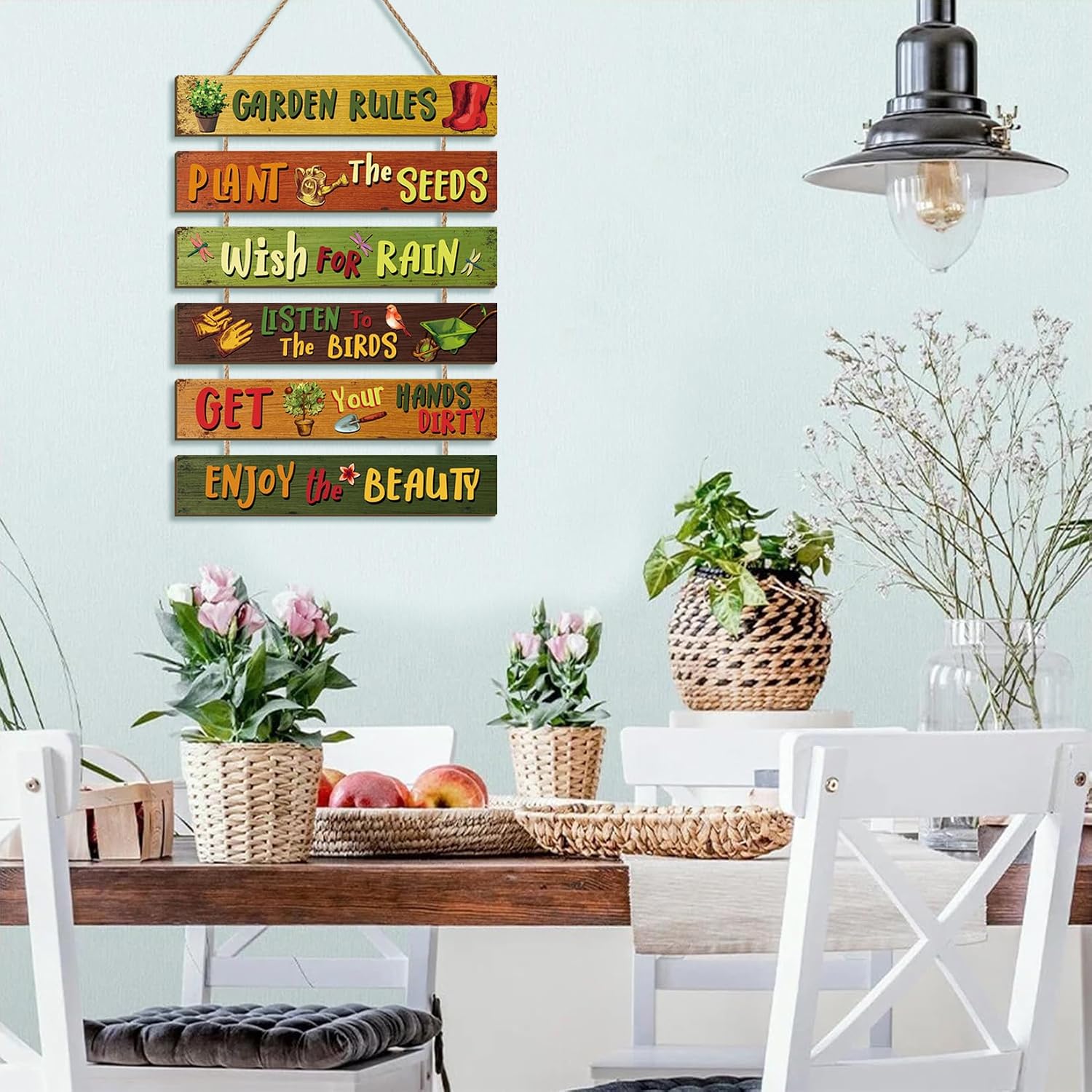 Detalle 2 de CHDITB Vintage Garden Rules Plaque Set