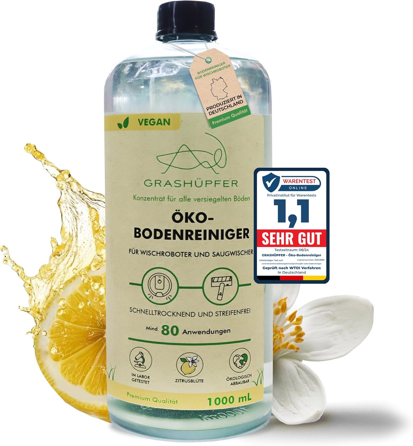 GRASHÜPFER Öko Bodenreiniger 1000ml