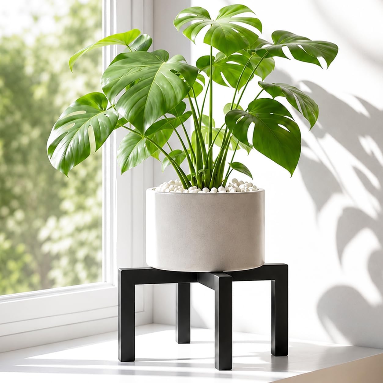 Pickpiff Plant Stand: Heavy-Duty Rack for 5–12 Inch Pots (Indoor/Outdoor)