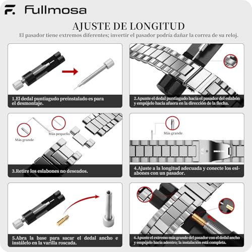 Thumbnail 6 de Fullmosa 22mm: Correa de Acero Inoxidable para Reloj