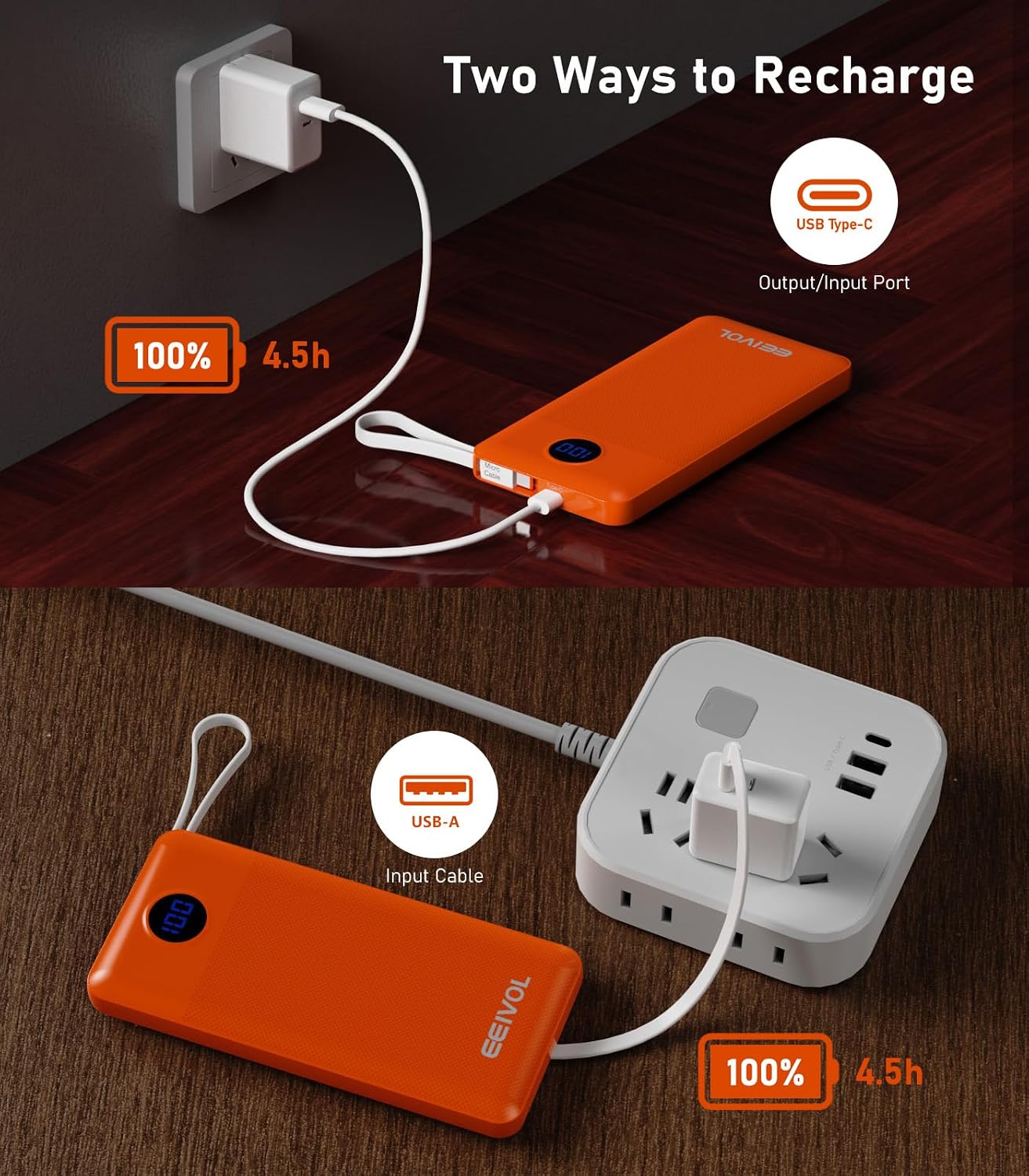 Thumbnail 6 de EEIVOL Power Bank 10000mAh