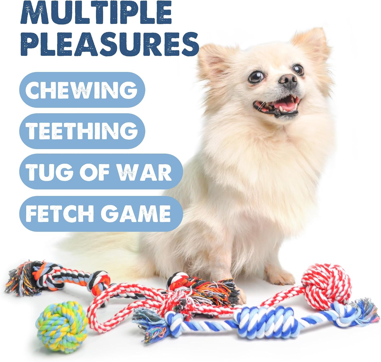 Thumbnail 4 de Fida 4 Pack Dog Toys for Small Dogs