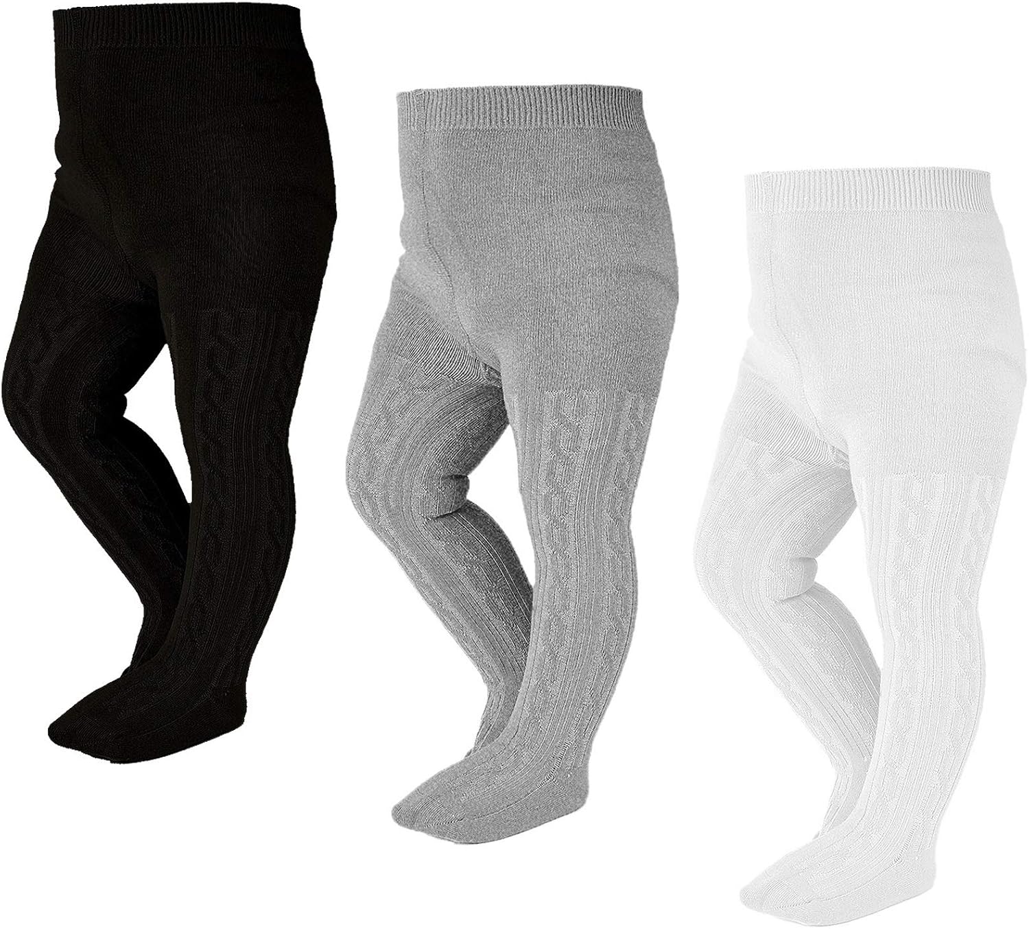 Detalle de EPEIUS Baby Girl Cable Knit Tights 6-Pack