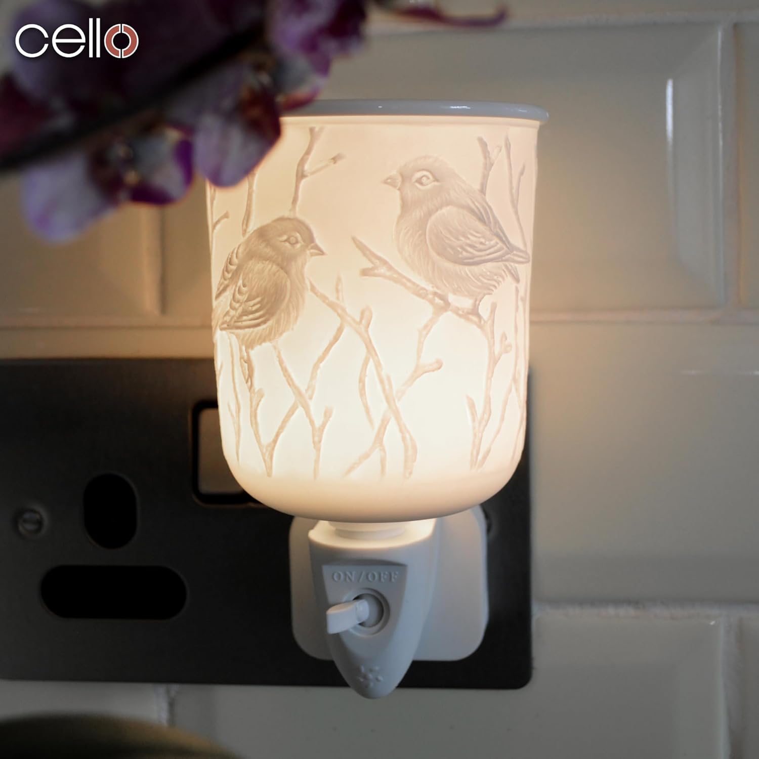 Thumbnail 3 de Cello Plug-In Wax Melt Burner with 3D Bird Design (Porcelain Electric Oil Warmer)