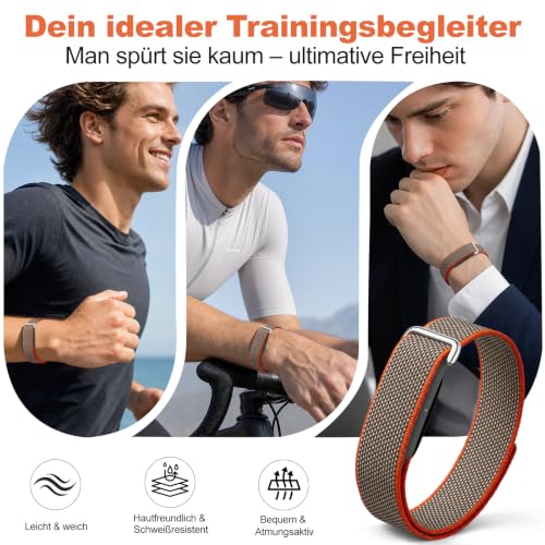 Detalle 2 de Polyjoy Nylon Loop Armband für Google Fitbit Air Band mit Metall Buckle