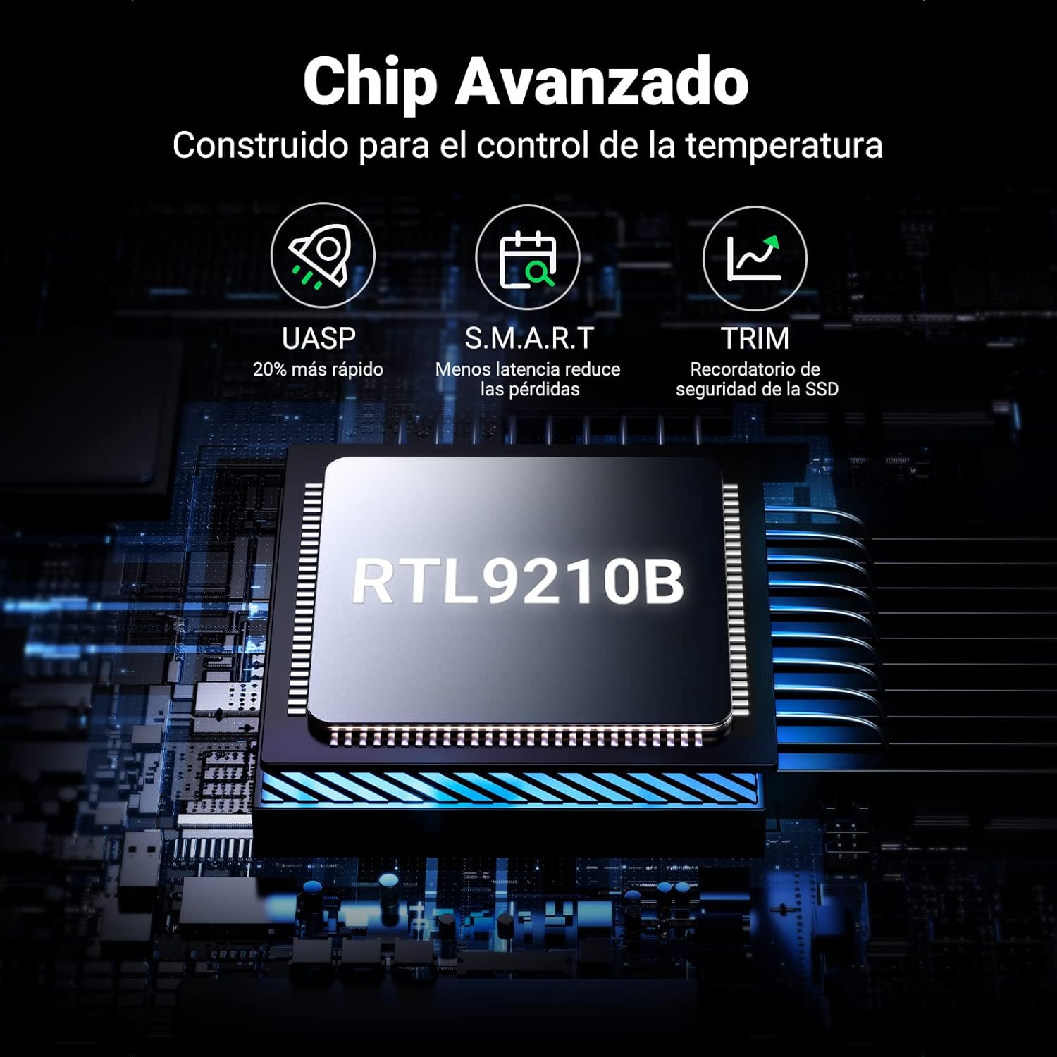 Detalle 2 de UGREEN Carcasa M.2 NVMe USB C 10Gbps para SSD 🥇