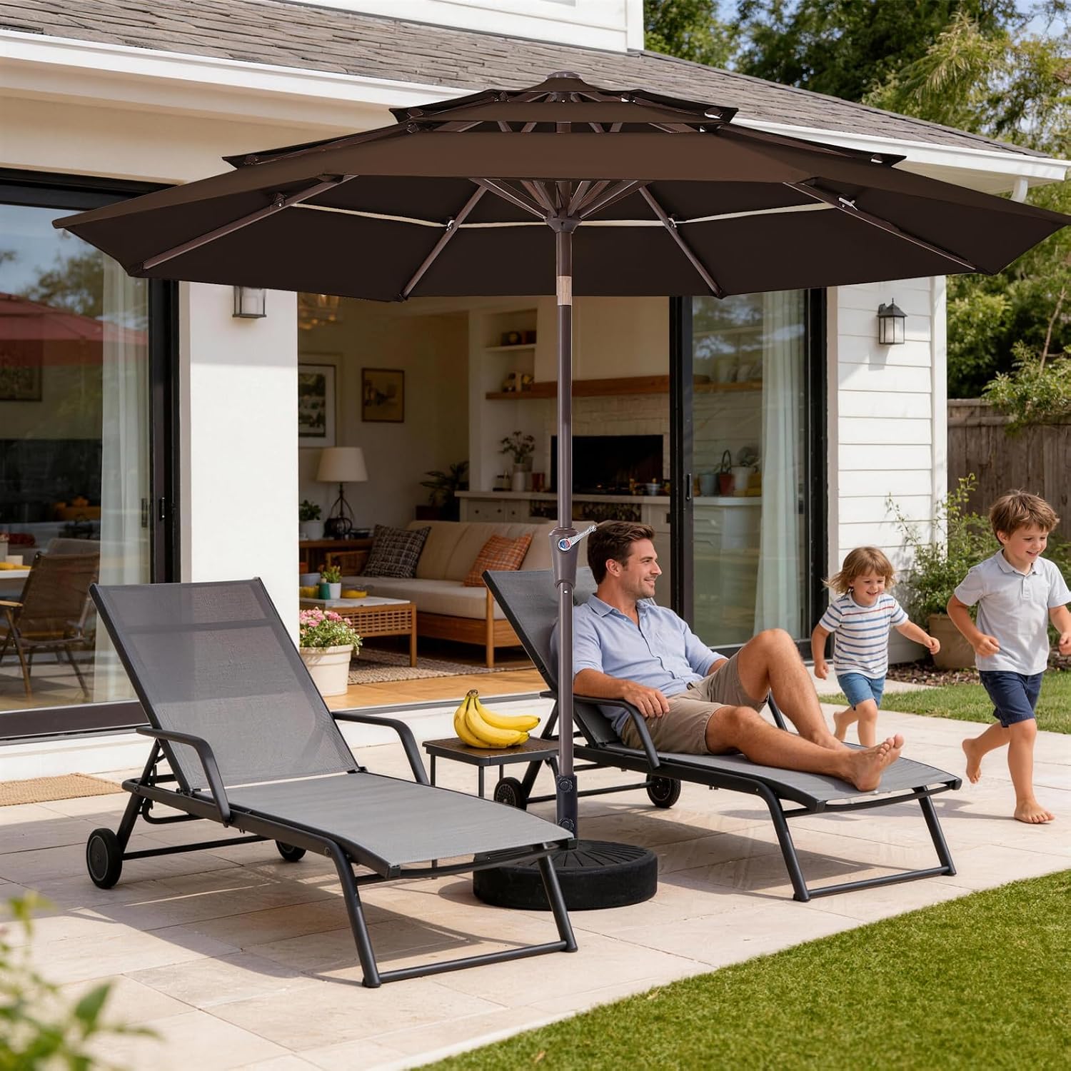 Detalle 2 de JEAREY Patio Umbrella, 9 ft
