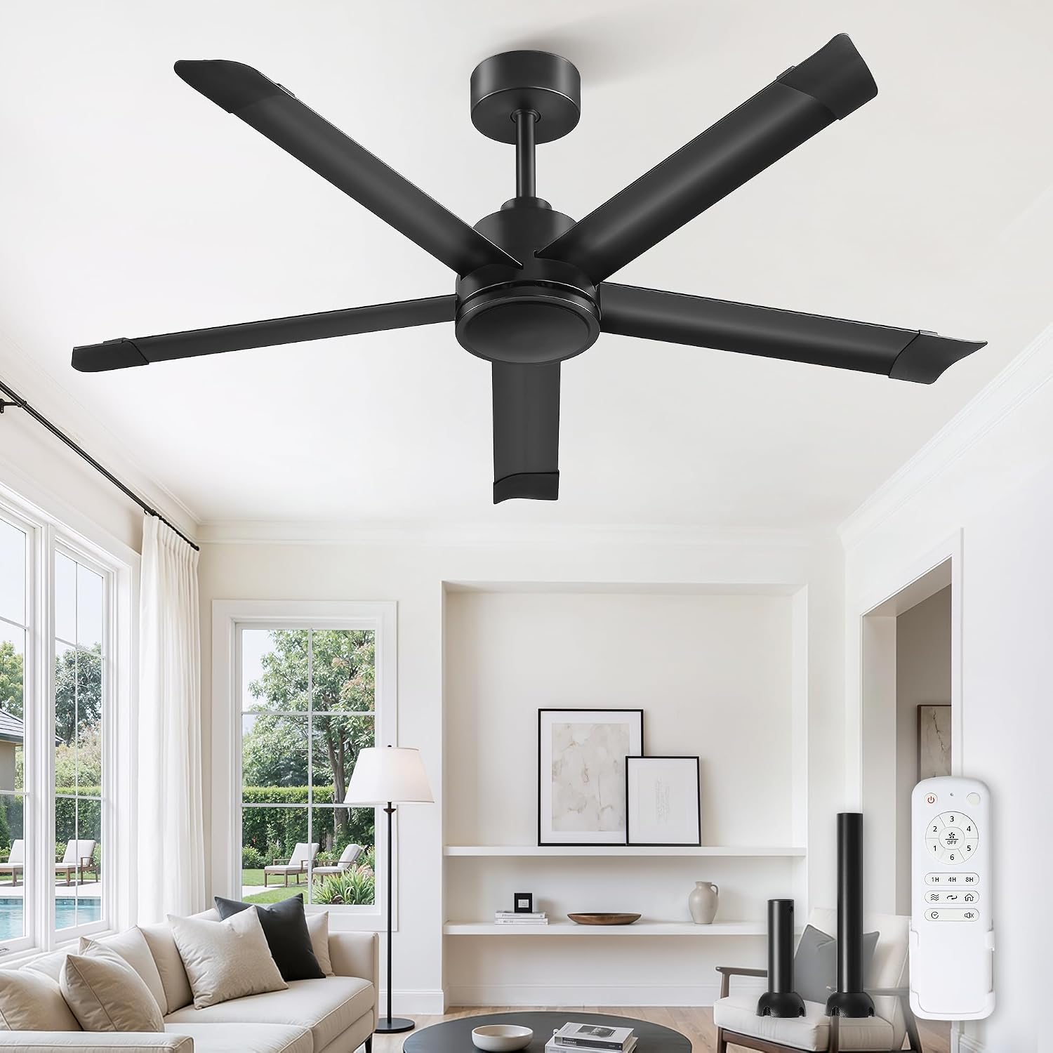 Detalle de ZMISHIBO Ceiling Fan 52 Inch