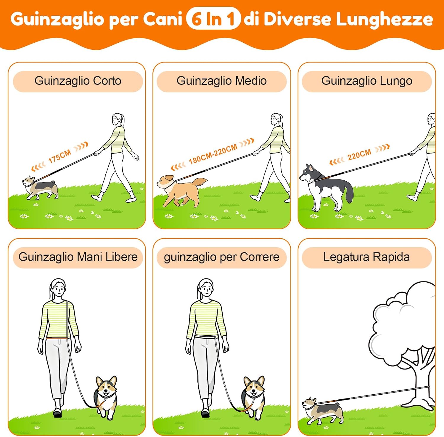 Detalle de X XBEN guinzaglio per cani 2,2 m