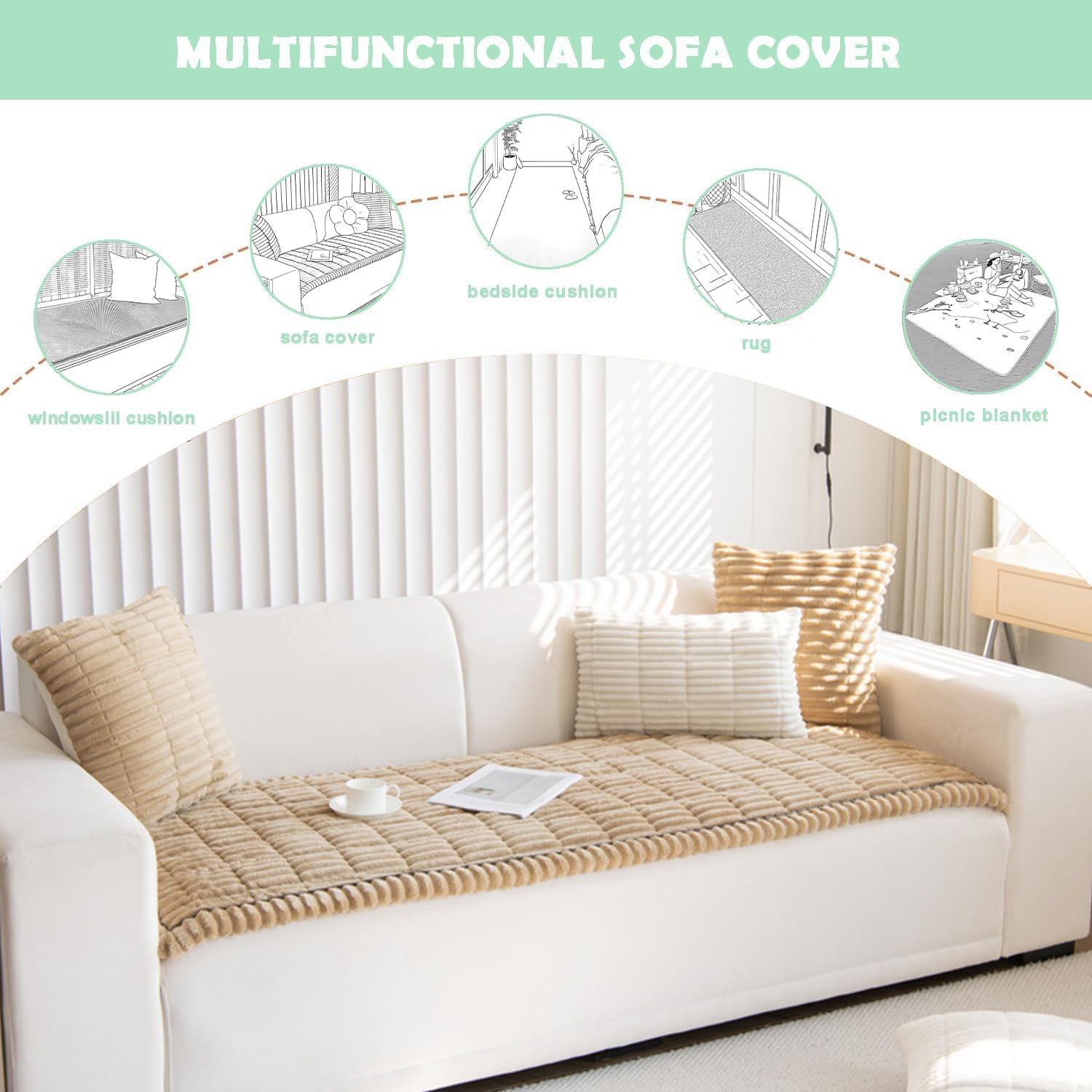 Thumbnail 2 de ZQFFB Pet Couch Cover dog couch cover
