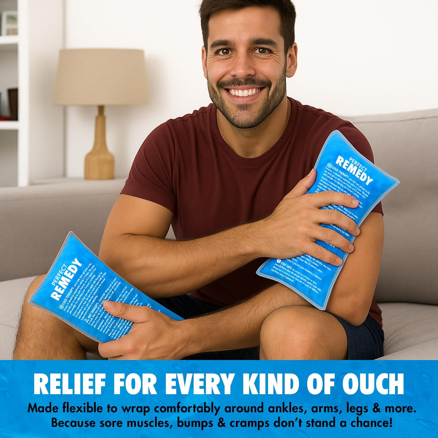 Detalle de Perfect Remedy Gel Ice Pack 2-Pack for Injuries 🩹