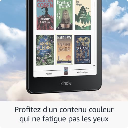 Detalle de Amazon Kindle Colorsoft Signature Edition (Nouvelle génération) – Écran couleur, autonomie prolongée et éclairage adaptatif