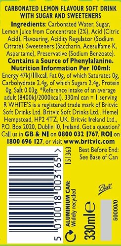 Detalle 2 de R Whites Lemonade 330ml (Pack of 24)