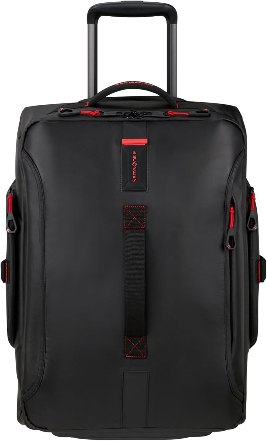 Detalle de Samsonite Paradiver Light: Reisetasche mit Rollen (55 cm) – Handgepäck, 48.5 L, wasserabweisend, 2 Rollen, Schwarz