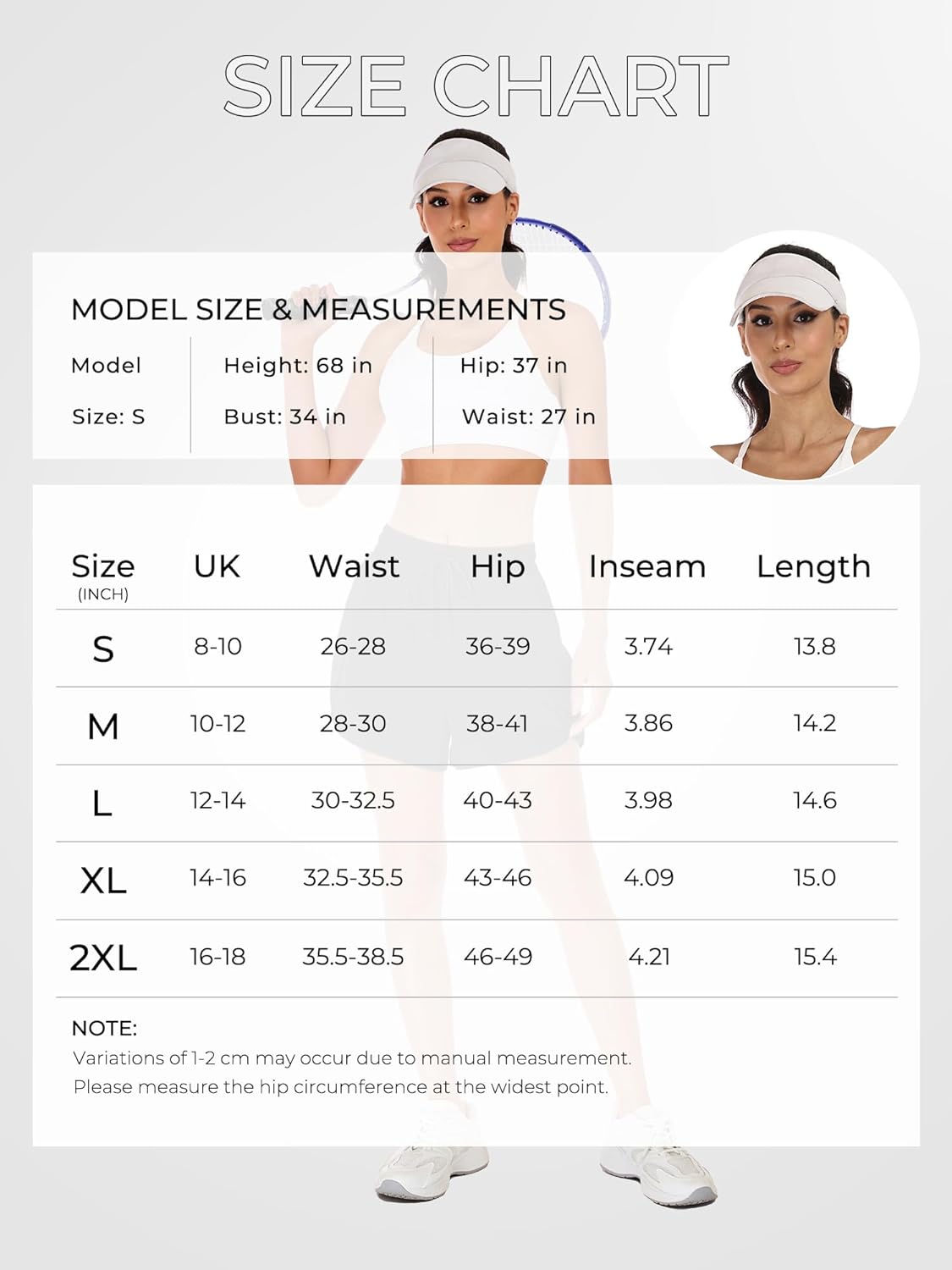 Thumbnail 5 de StylSense Women's 2 in 1 High Waist Quick Dry Running Shorts with Zip Pockets