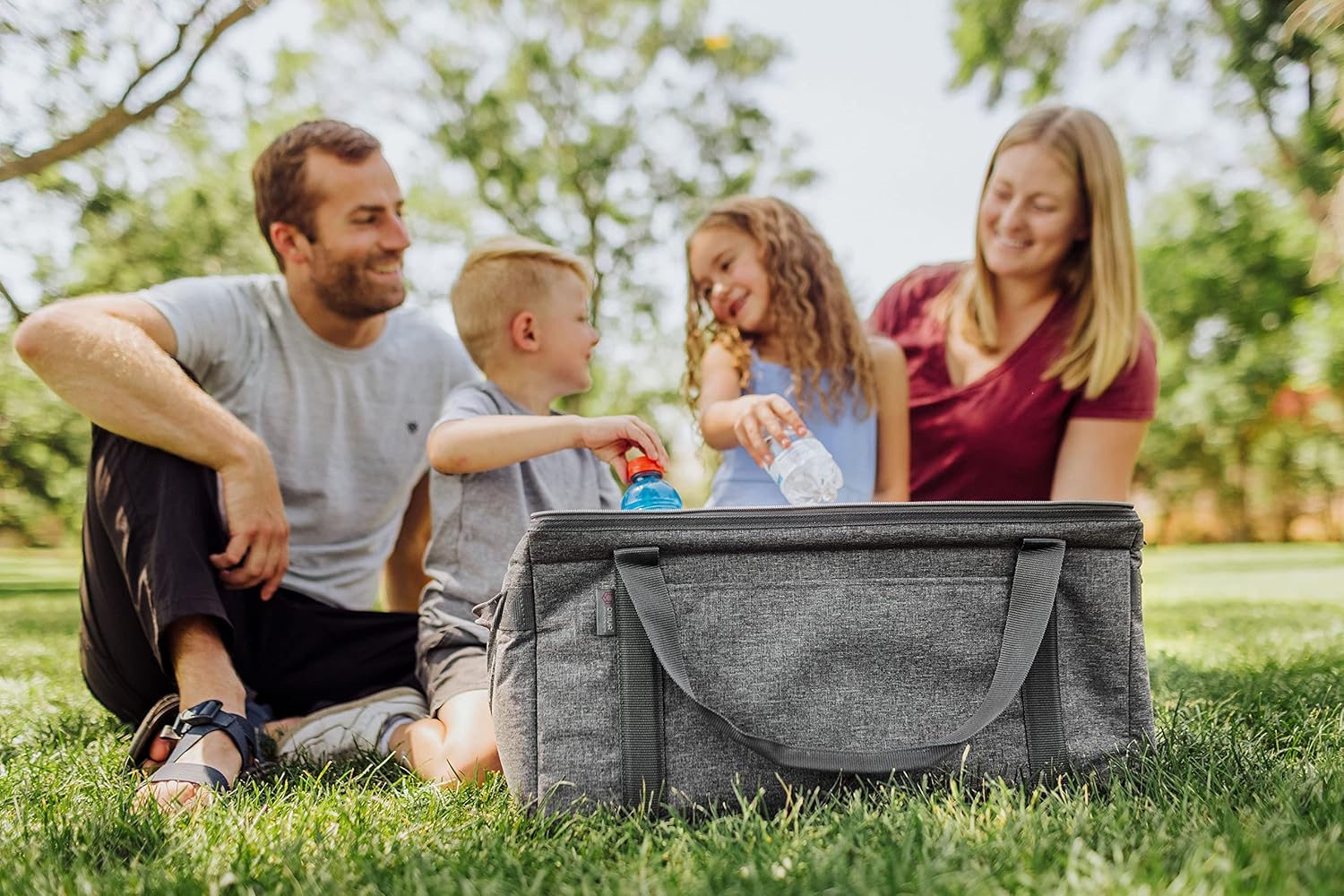 Detalle 1 de Picnic Time NFL 64 Can Collapsible Cooler (Unisex Adult) – Soft-Sided Insulated Tote