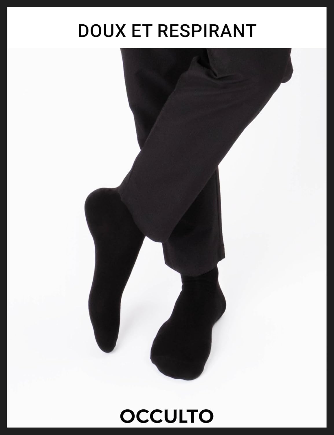 Detalle 2 de Occulto Hermann chaussettes noir 10