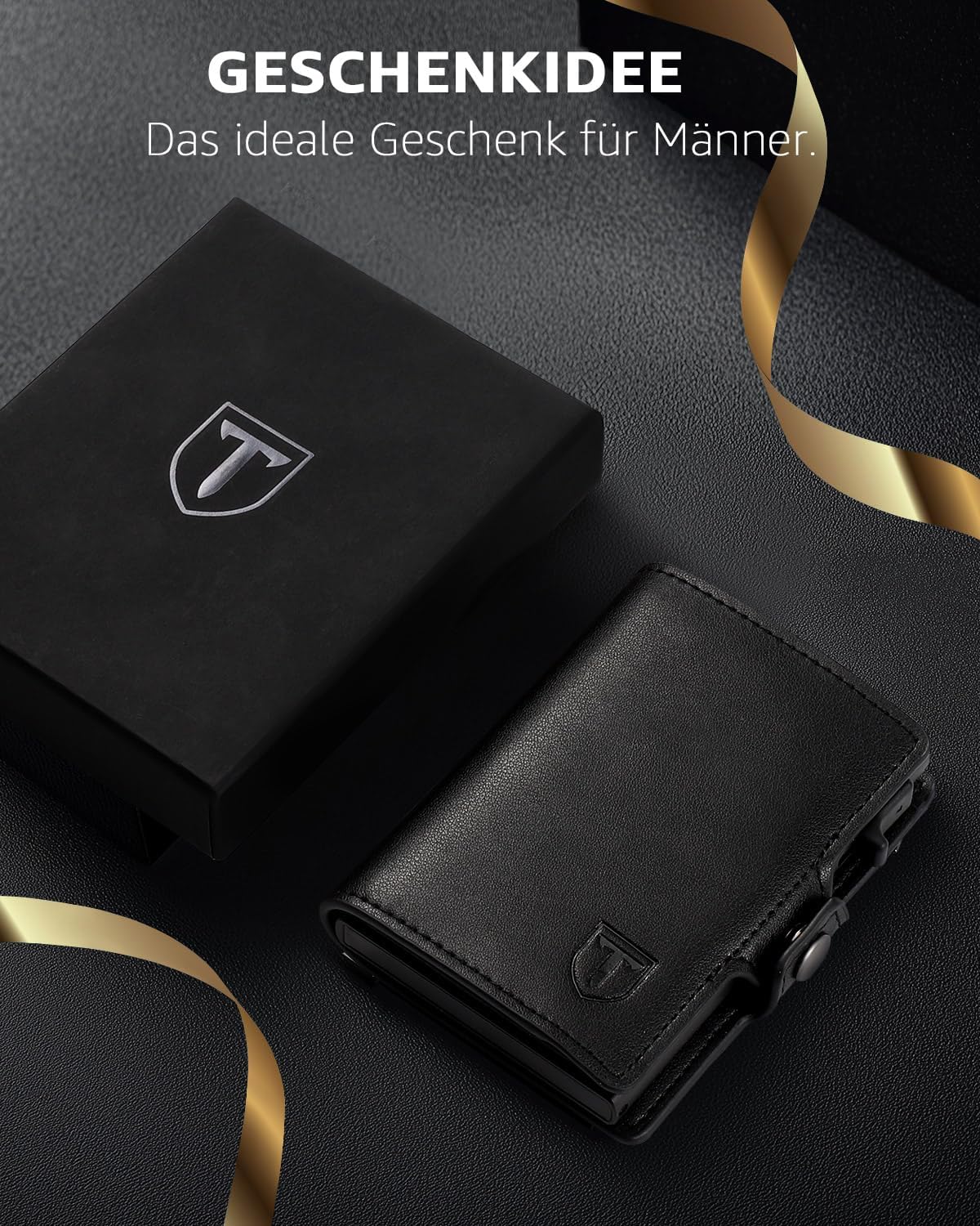 Thumbnail 6 de TEEHON Geldbörse Herren – Slim Wallet mit RFID-Schutz, Karteneinsatz und Münzfach
