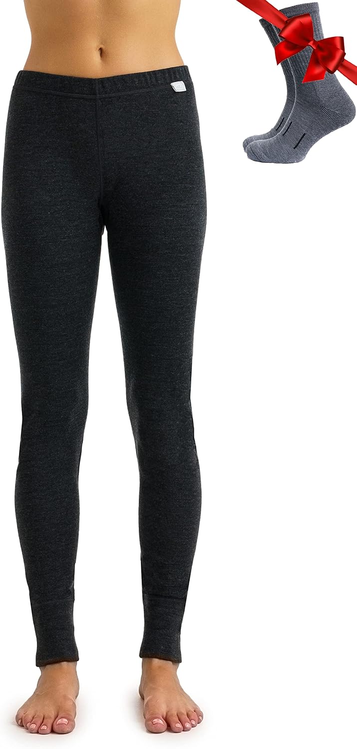 Detalle de Merinowolle Thermounterwäsche Damen 320 g/m²