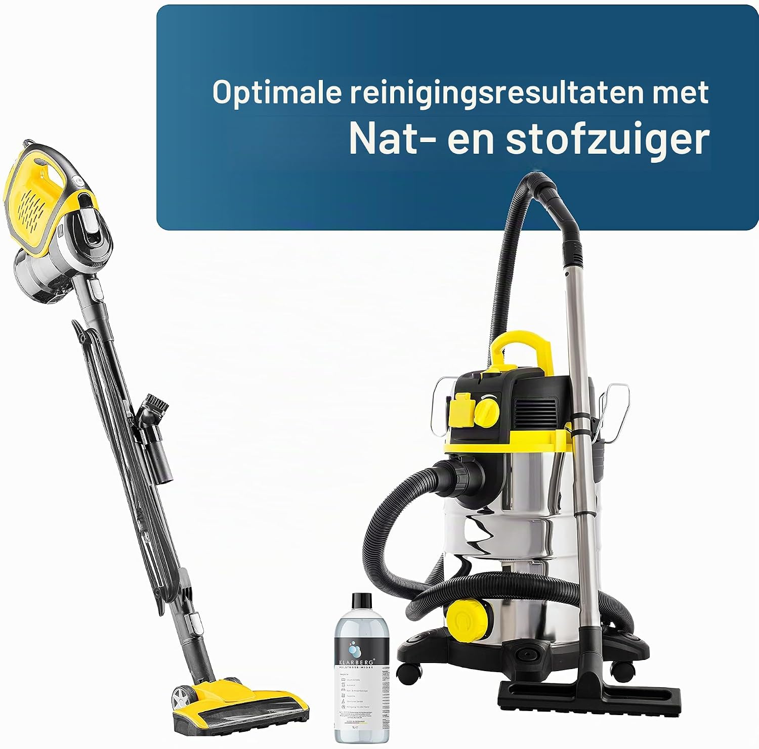 Detalle de KLARBERG 2x1L textielreinigerconcentraat voor bekleding, tapijt en autostoelen
