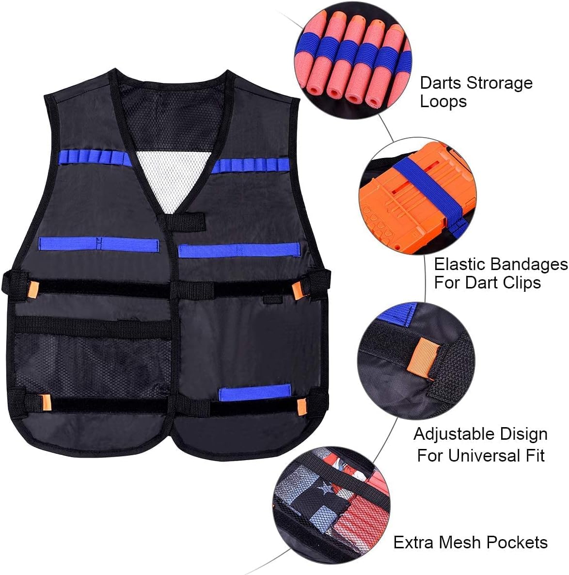Detalle 2 de EXTSUD Kids Tactical Vest 80 dardi