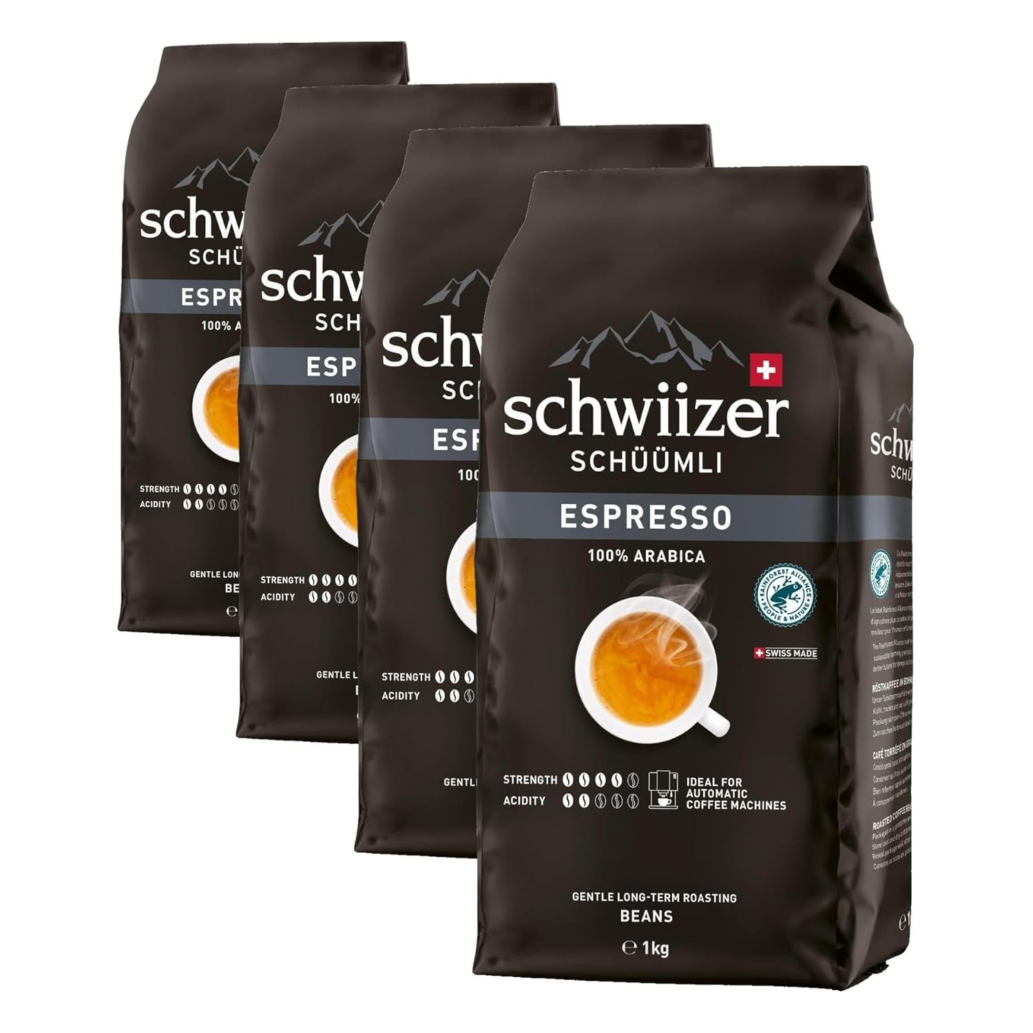Thumbnail 6 de Schwiizer Schüümli Crema – 100% Arabica Bohnen, milde Vollautomat-Option, Rainforest Alliance, 1 kg