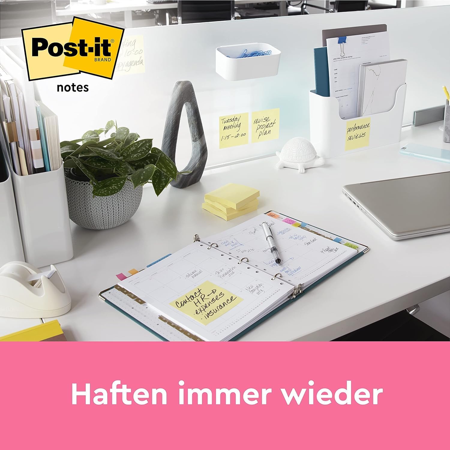 Thumbnail 3 de Post-it Notes Vorteilspackung: 18 Blöcke à 100 Blatt, 76 × 76 mm – verschiedene Farben (6 GRATIS)