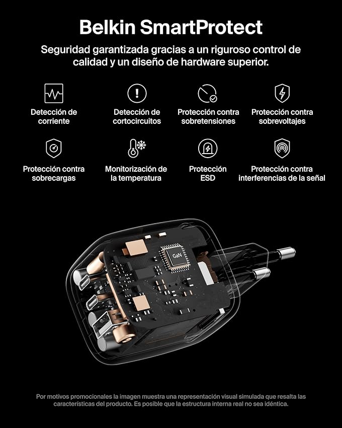 Thumbnail 4 de Belkin Cargador USB‑C 70 W, 3 puertos