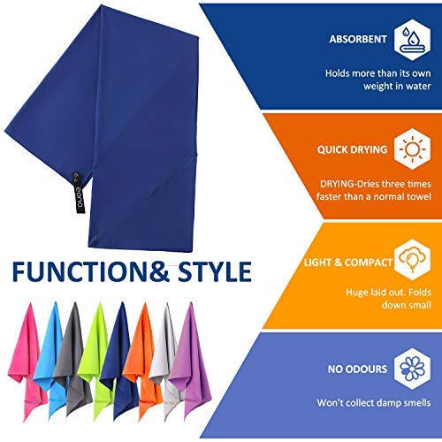 Detalle de Eono Microfibre Towel 8 Colours — Quick‑Dry Beach Towel 🏖