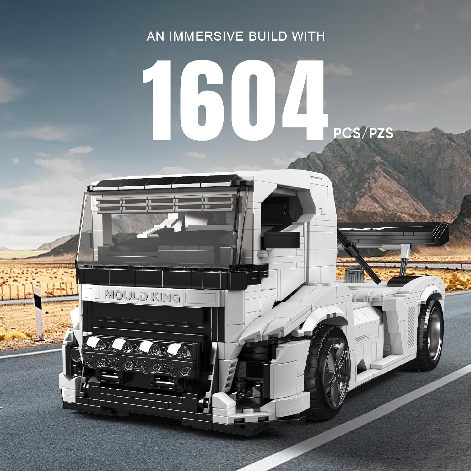 Detalle de Mould King 10036 Chevalier — Kit Technique pour Camion Chevalier, 1604+ pièces, Version Statique