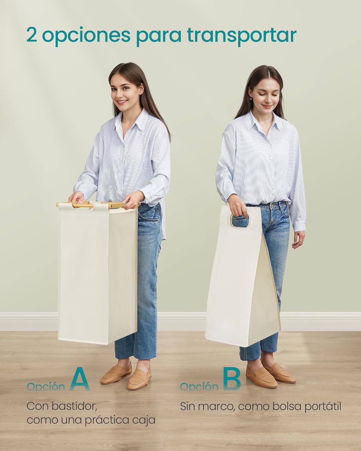 Thumbnail 6 de SONGMICS RLH100W01 Cesto ropa 150 L